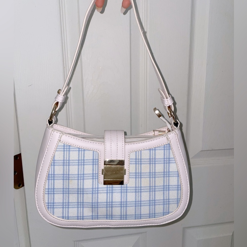 Blue & White Shoulder Purse